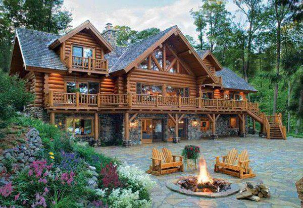 Beautiful Log Cabin Home